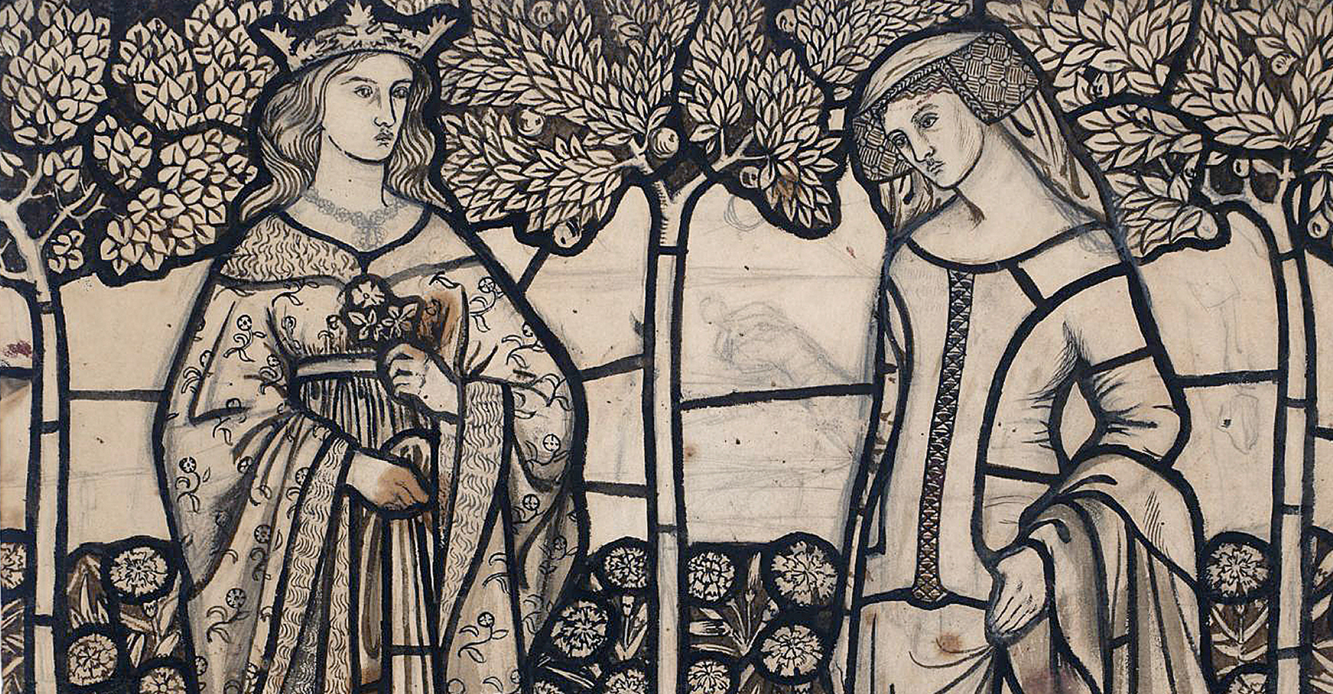 William Morris: Guinevere and Iseut